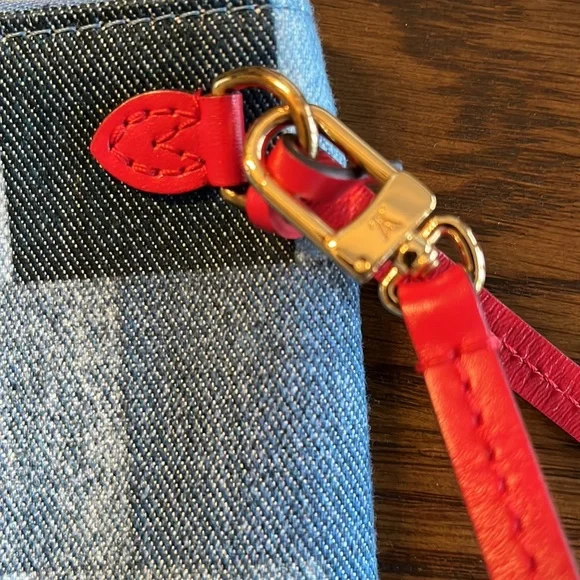 NWOT Louis Vuitton Limited Edition Demin Patchwork Neverfull MM Pouchette - Picture 6 of 10